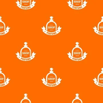 Glamour shop pattern orange Illustration