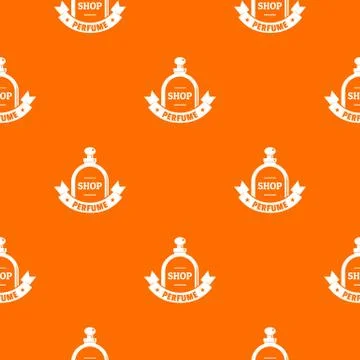 Glamour shop pattern vector orange Illustration