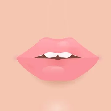 Glamour vector lip icon Stock Illustration