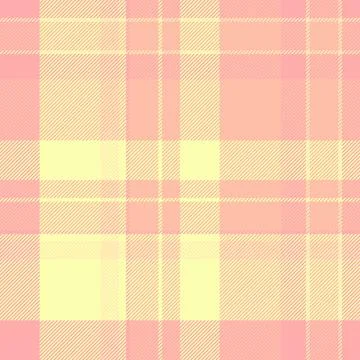 Glamour vector texture fabric, scottish textile tartan seamless. Girl plaid.. Stock Illustration