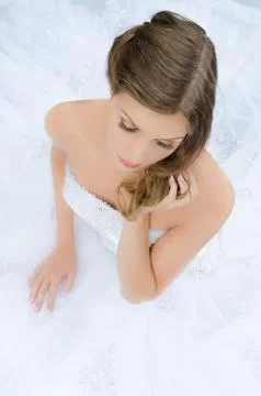 Glamourous bride Stock Photos