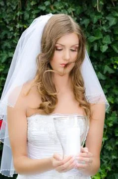 Glamourous bride Stock Photos