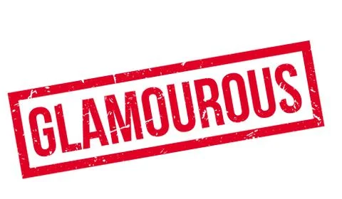 Glamourous rubber stamp Stock Illustration