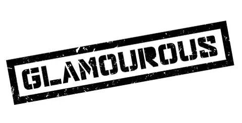 Glamourous rubber stamp Stock Illustration