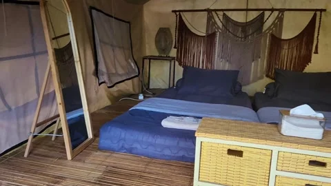 GLAMPING MENOREH 17 Stock Footage 343117092