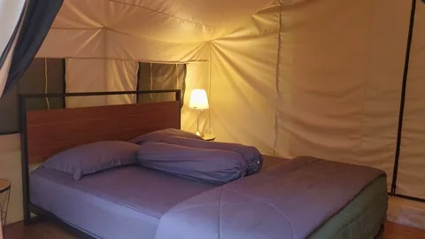 GLAMPING MENOREH 36 Stock Footage 343111875