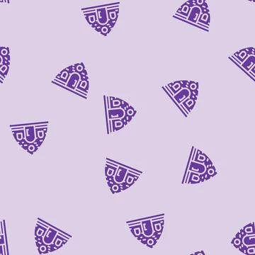 Glamping tent camp glyph vector seamless pattern 스톡 일러스트