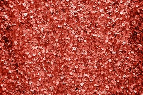 Glance background made of two-sided sequins material. Stock Photos