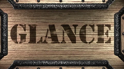 Glance on wooden stamp Stockbeeldmateriaal 8653388