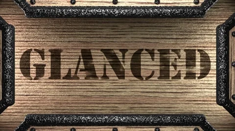 Glanced on wooden stamp Video stock 8653392