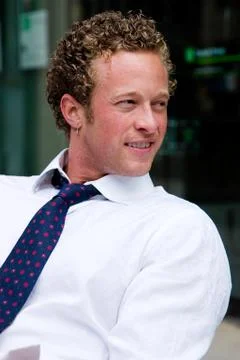 Glancing sideways Stock-Fotos