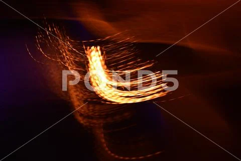 Glare and reflection of light on the water. Stock Photos