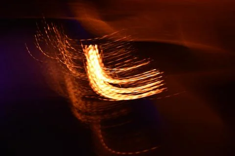 Glare and reflection of light on the water. Stock Photos