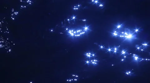 Glare on the blue water Stock Footage 64045341