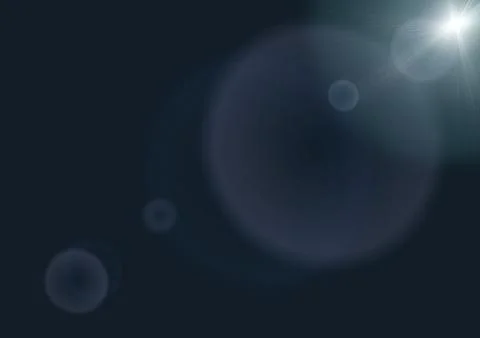 Glare on a dark blue background Stock Illustration