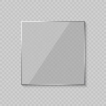 Glare glass frame . Vector illustration Stock Illustration