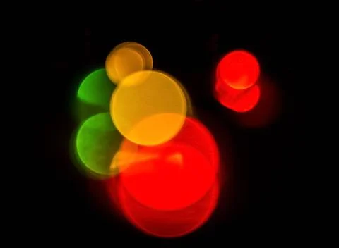 The glare from the lights Foto stock