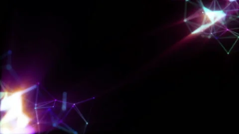 Glare of magic light. Animated digital background. Place for text. Seamless loop Stock Footage 100114863