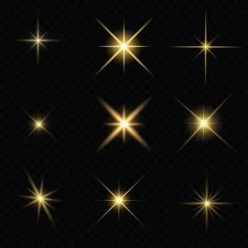 Glare star sparkling Illustration