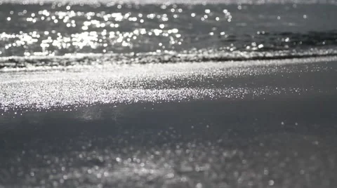 Glare of the sun on surf Stock Footage 56799772