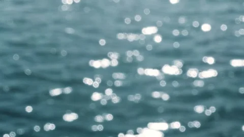The glare of the sun on the water. Stock Footage 107134443