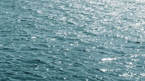 The glare of the sun on the water. Stock Footage 107134492