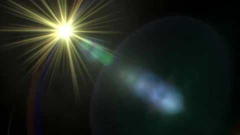 Glare from sunlight is reflected in the camera lens. Stock Footage 146549309
