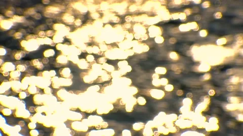 Glare on the water, sun reflection on the water on the sea Stock Footage 229887425