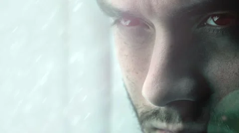 Glaring Eyes Stock Footage 1805986