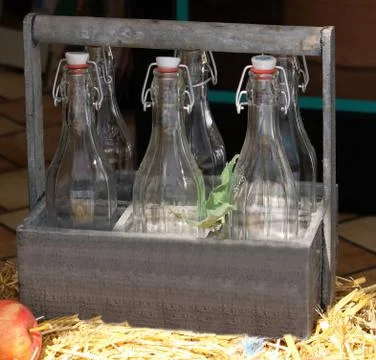 Glas bottles Stock Photos