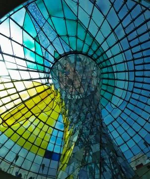 Glas columns Stock Photos