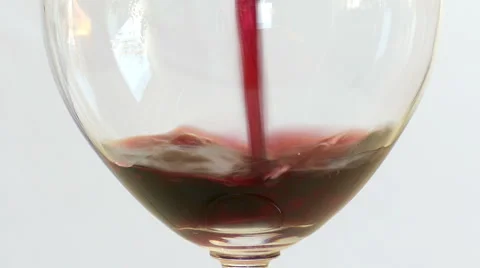 A glas of red wine, close up Stock Footage 49407919