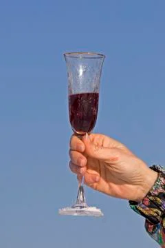Glas of wine Stock Photos
