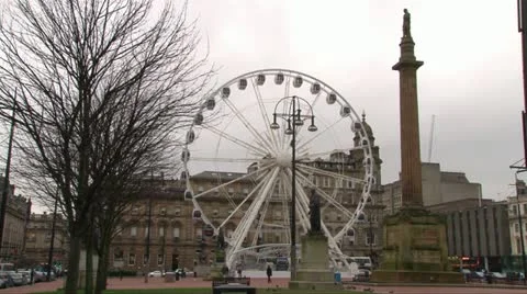 Glasgow Big Wheel Stock Footage 10884514