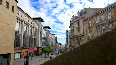 Glasgow - Buchanan St Timelapse Stock Footage 91023374