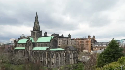 Glasgow cathedral, Scotland Stock Footage 174302176