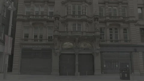 Glasgow city centre, closed Argyll Arcade during Covid 19 lockdown Stock Footage 135308361