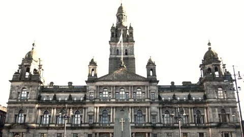 Glasgow City Chambers Stock Footage