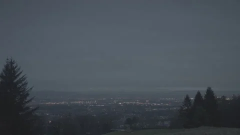 Glasgow cityscape at night Video stock 163945599