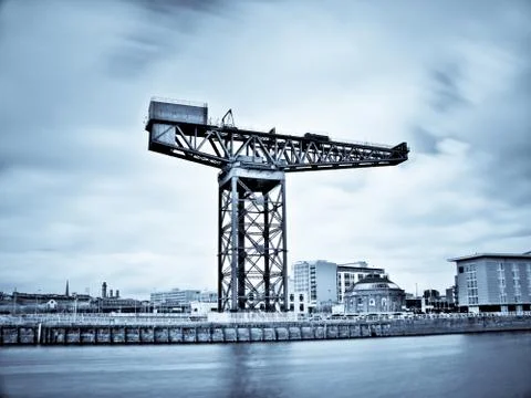 Glasgow clyde river 스톡 사진
