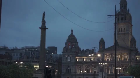 Glasgow - George Square Stock Footage 143860065