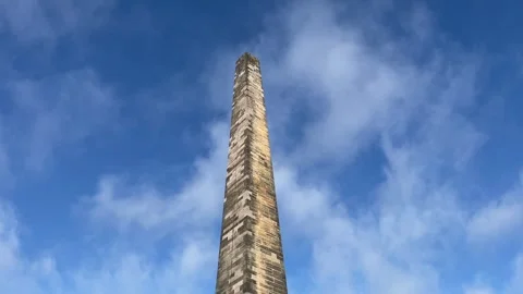 Glasgow Green Nelson Monument Video stock 266132274