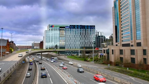 Glasgow M8 timelapse Stock Footage 91029623
