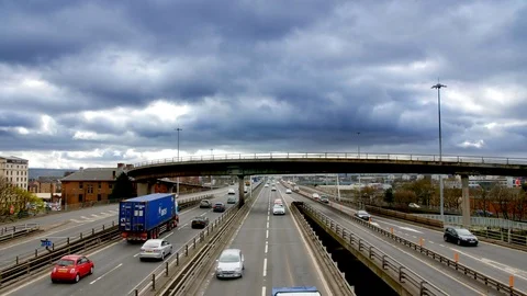 Glasgow M8 timelapse Stock Footage 91029651