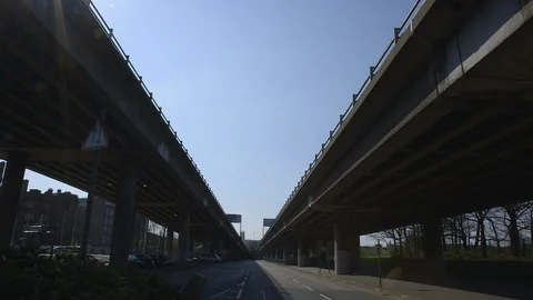 GLASGOW MOTORWAYS Stock Footage 125260705