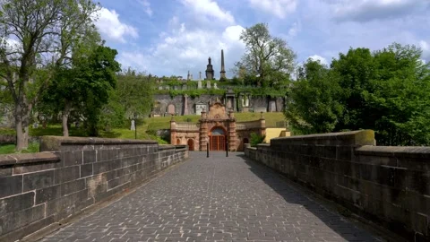 Glasgow Necropolis in Edinburgh Stock Footage 156162901
