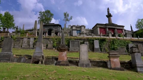 The Glasgow Necropolis Stock Footage 156162843
