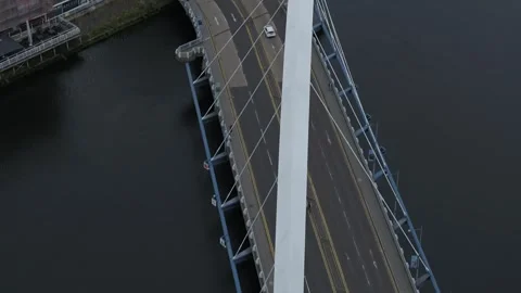 Glasgow Squinty Bridge - The Clyde Arc Stock Footage 249661769