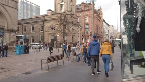 Glasgow streets Stock Footage 102859555