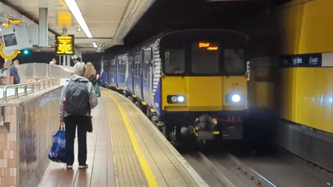 Glasgow Subway Stock Footage 293173549